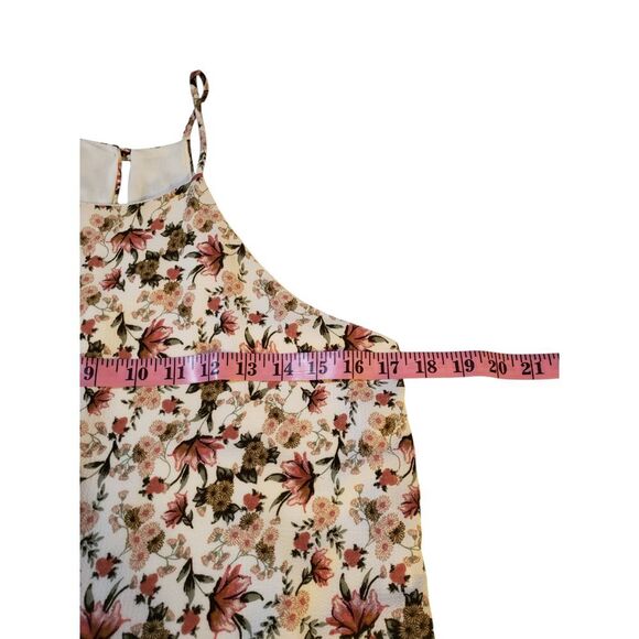 Everly Womens Halter Sundress Floral Multicolor S Sleeveless Lined Knee Length - Picture 6 of 11